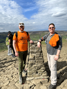 At the top of Mam Tor!